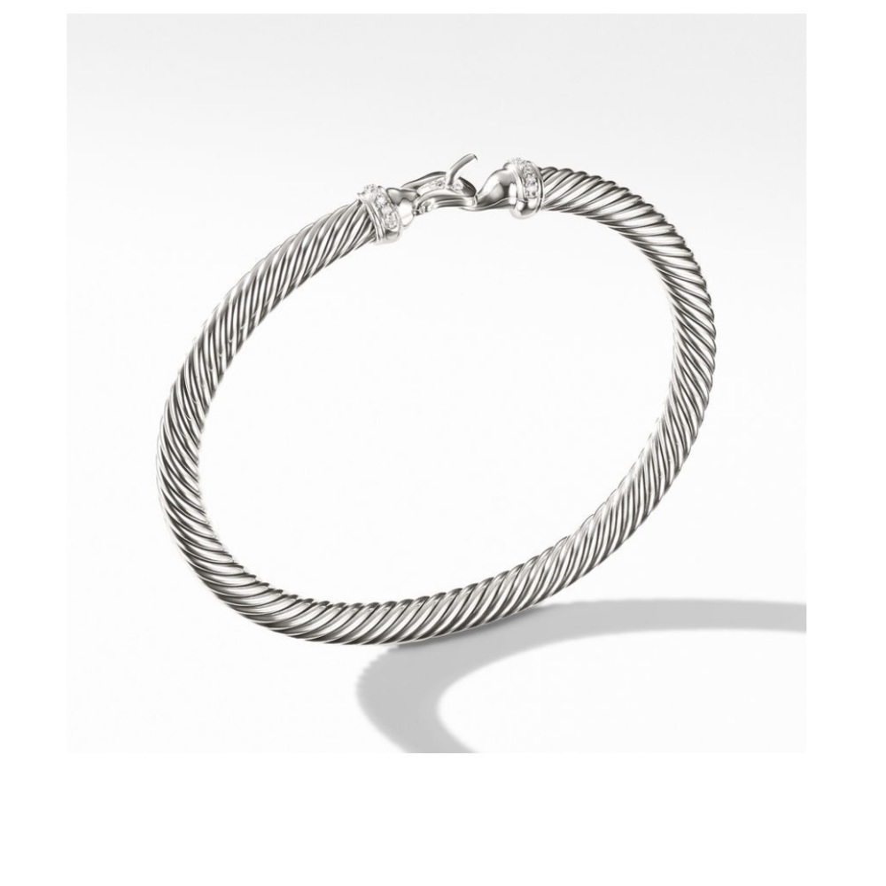 David Yurman buckle bracelet with diamonds